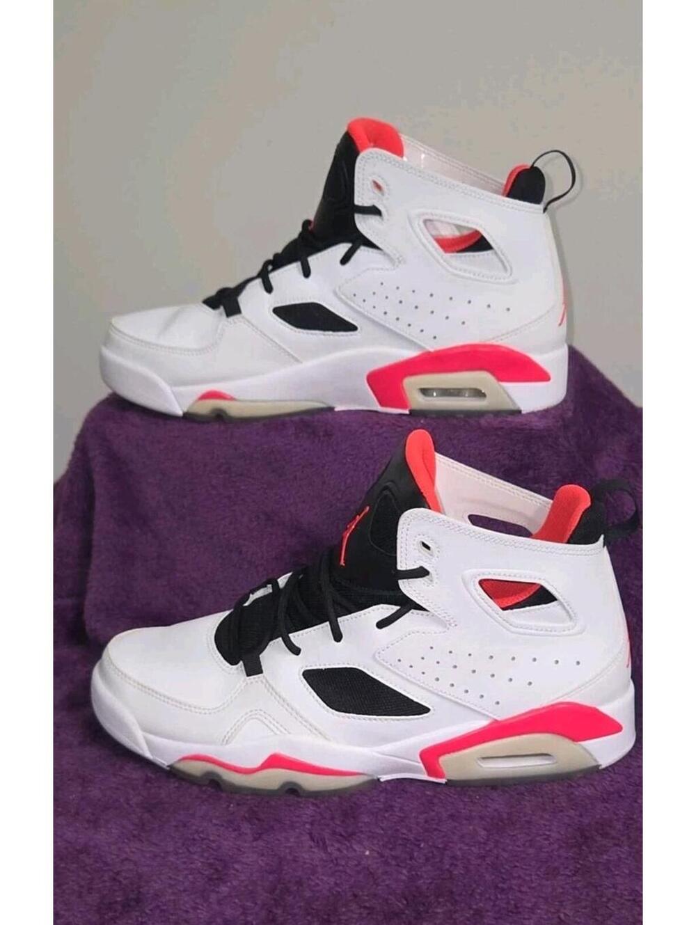 Nike Air Jordan Flight Club 91 White Infrared DC7329-106 Men's Size 9